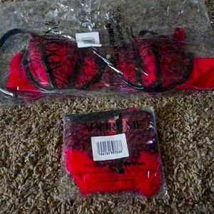 Adore me 36 C red bra set